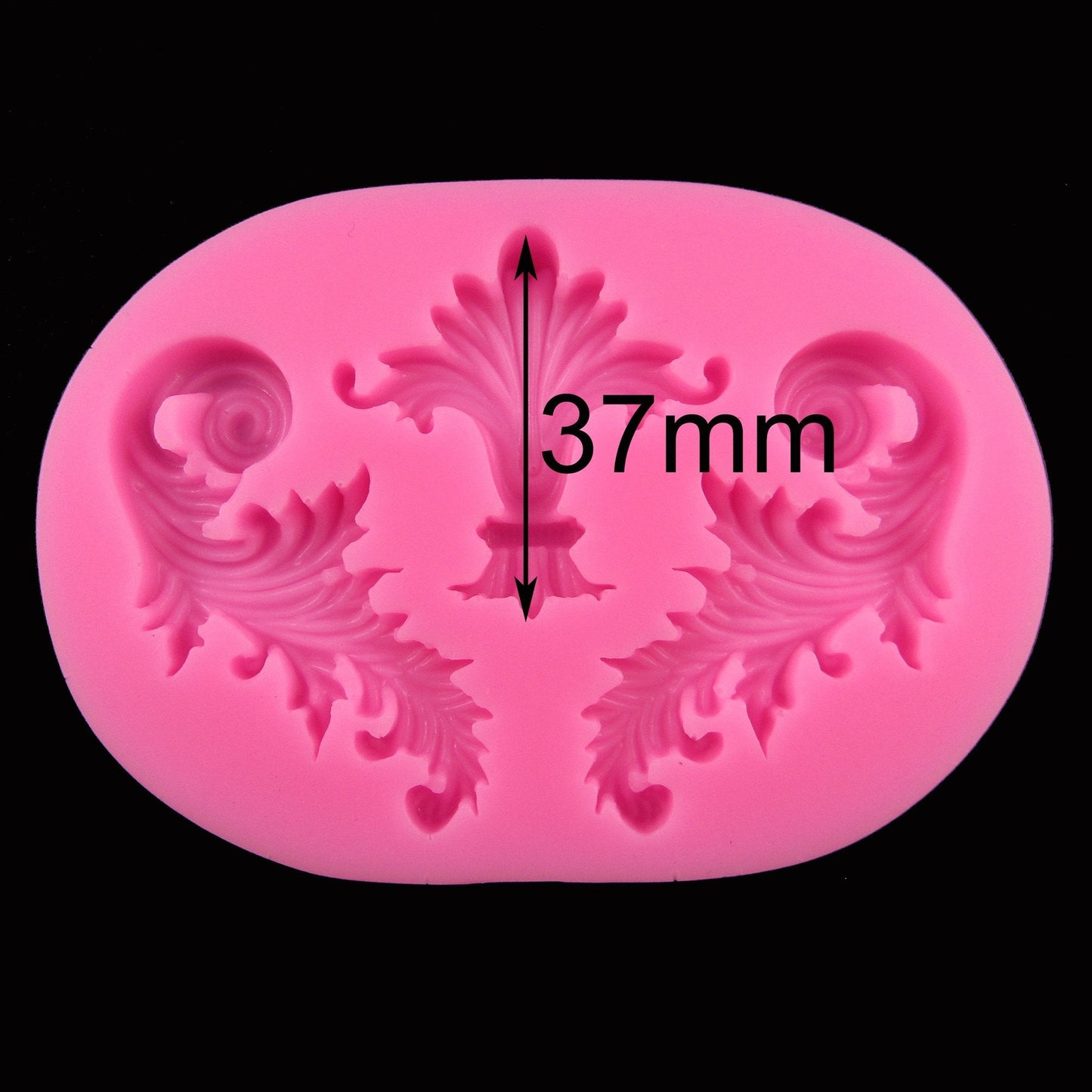 Decorative Florish Cabochon Silicone Mould FOOD GRADE Chocolate Clay Resin