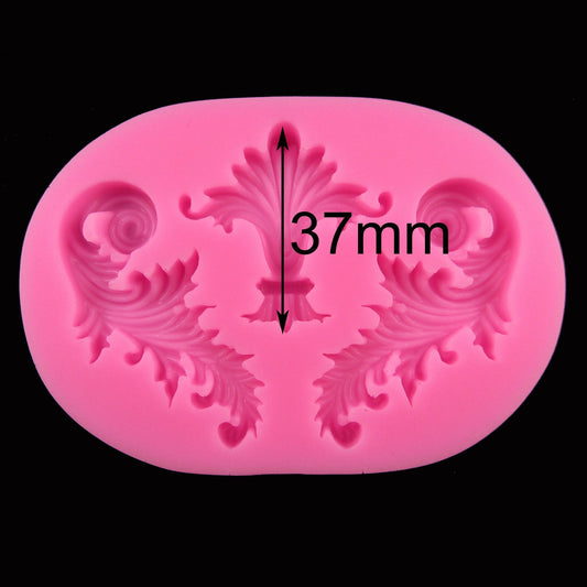 Decorative Florish Cabochon Silicone Mould FOOD GRADE Chocolate Clay Resin