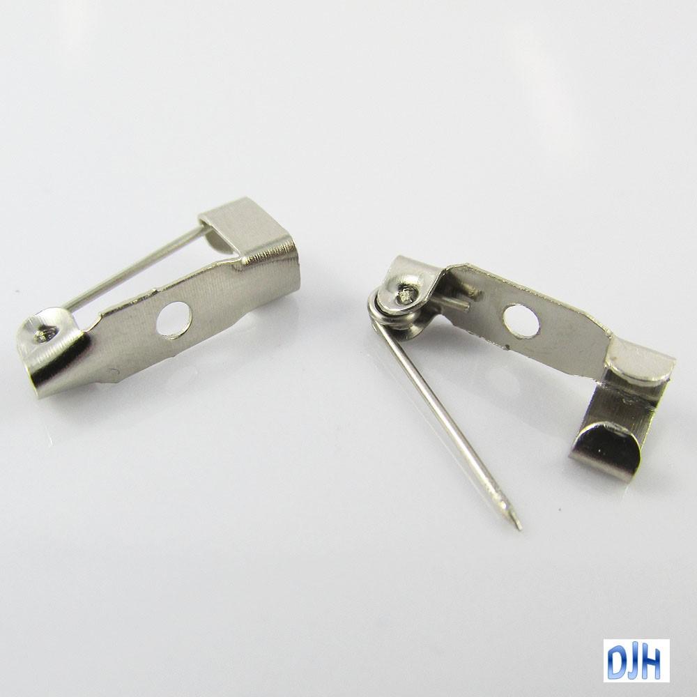 Bulk DIY Bar Pin Brooch Finding Silver Tone 16x4mm Select Qty