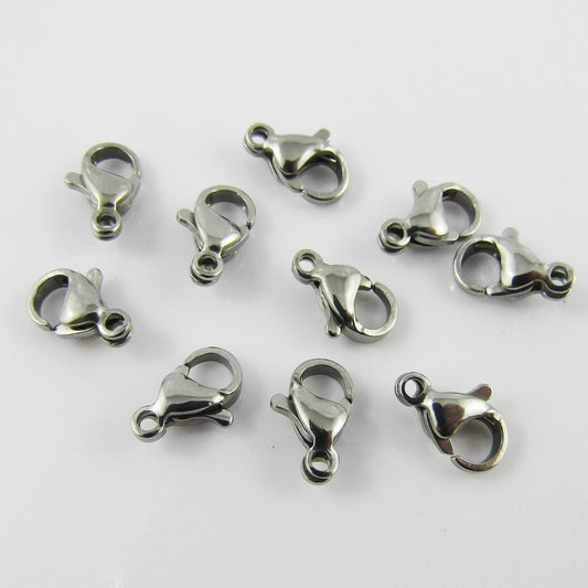 Stainless Steel Parrot Lobster Clasps Findings 20 Pieces Select Size