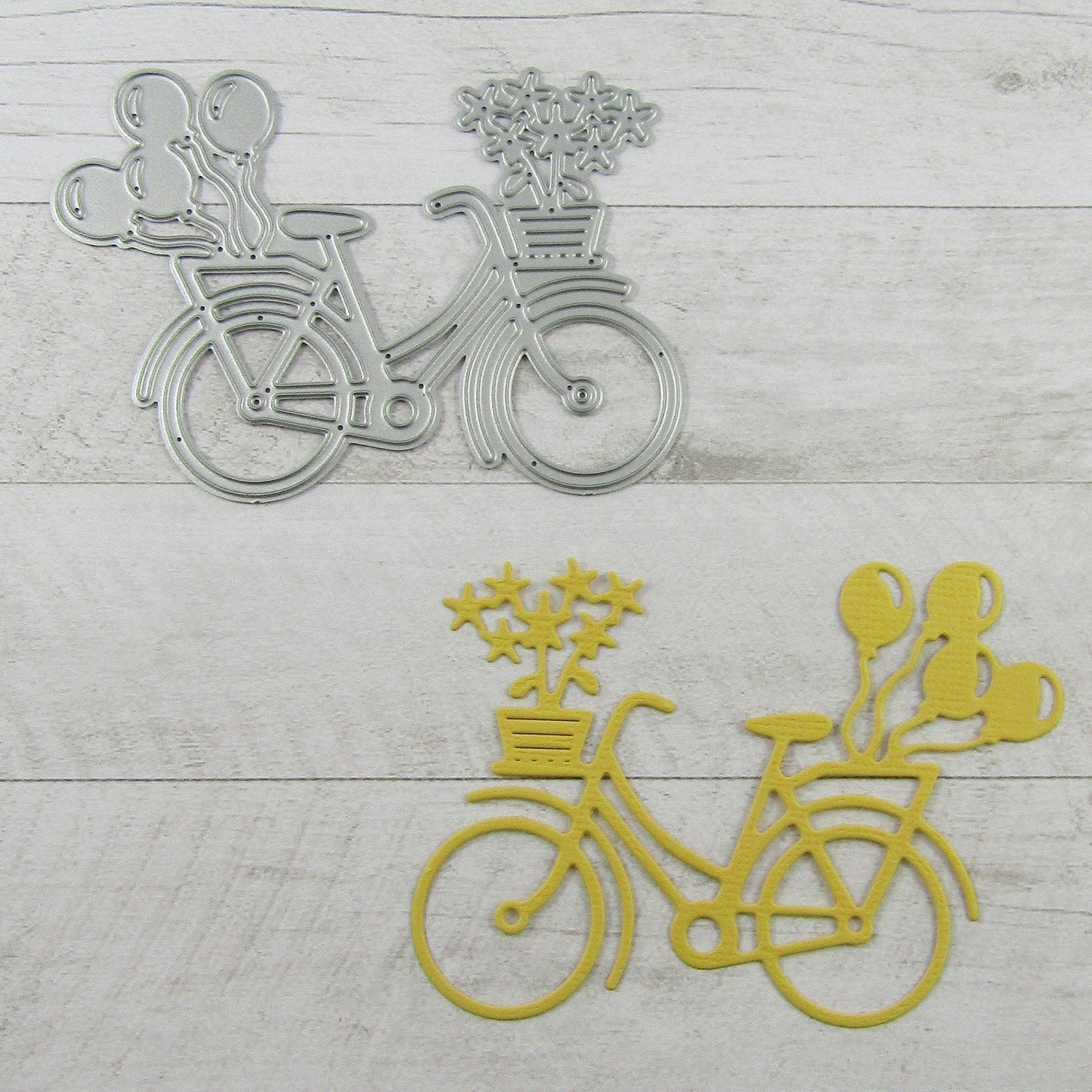 Birthday Bicycle Cutting Die Carbon Steel Scrapbooking Card Making etc