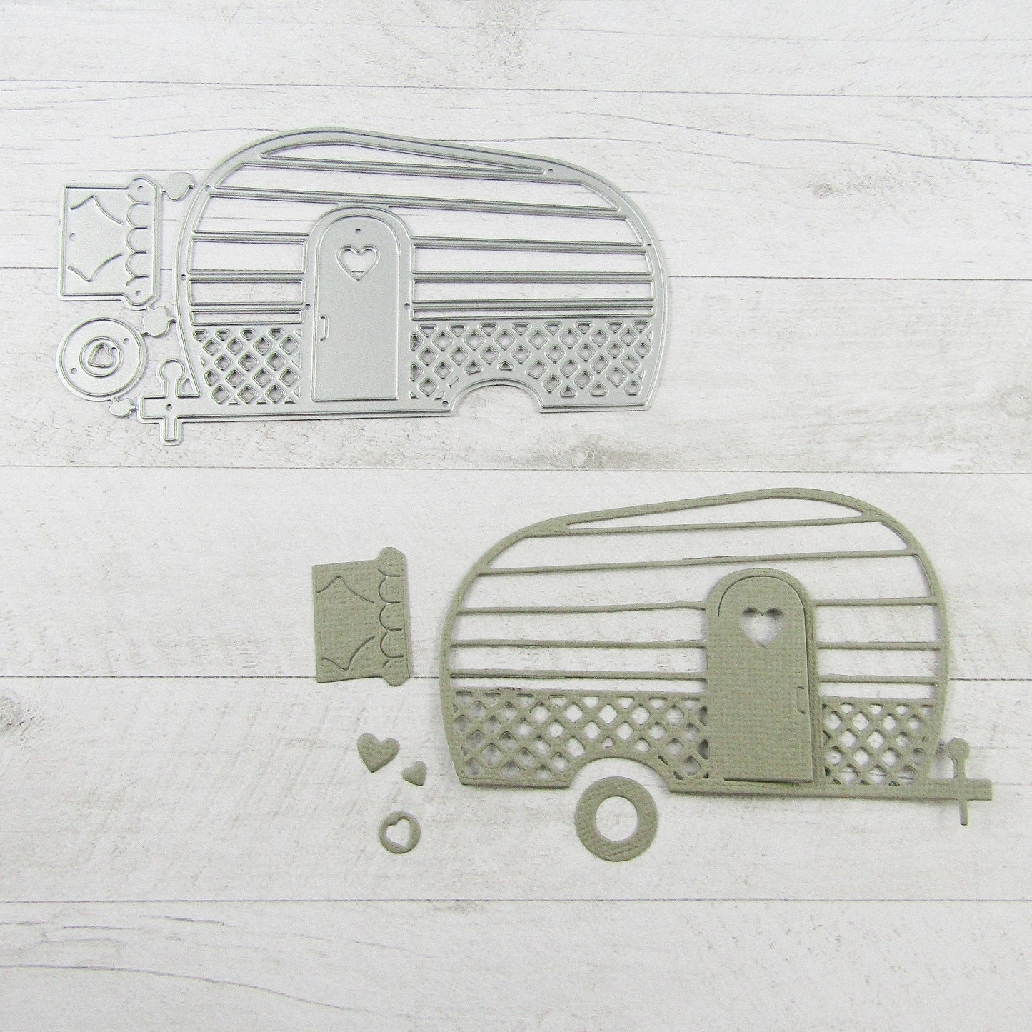 Camping Caravan Cutting Die Carbon Steel Scrapbooking Card Making etc