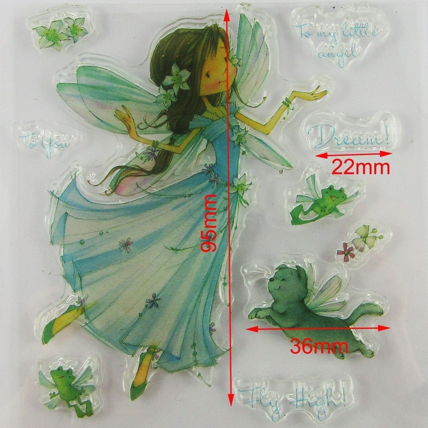 Little Angel Dream Fairy Clear Stamp Silicone Rubber Scrapbooking Card Making