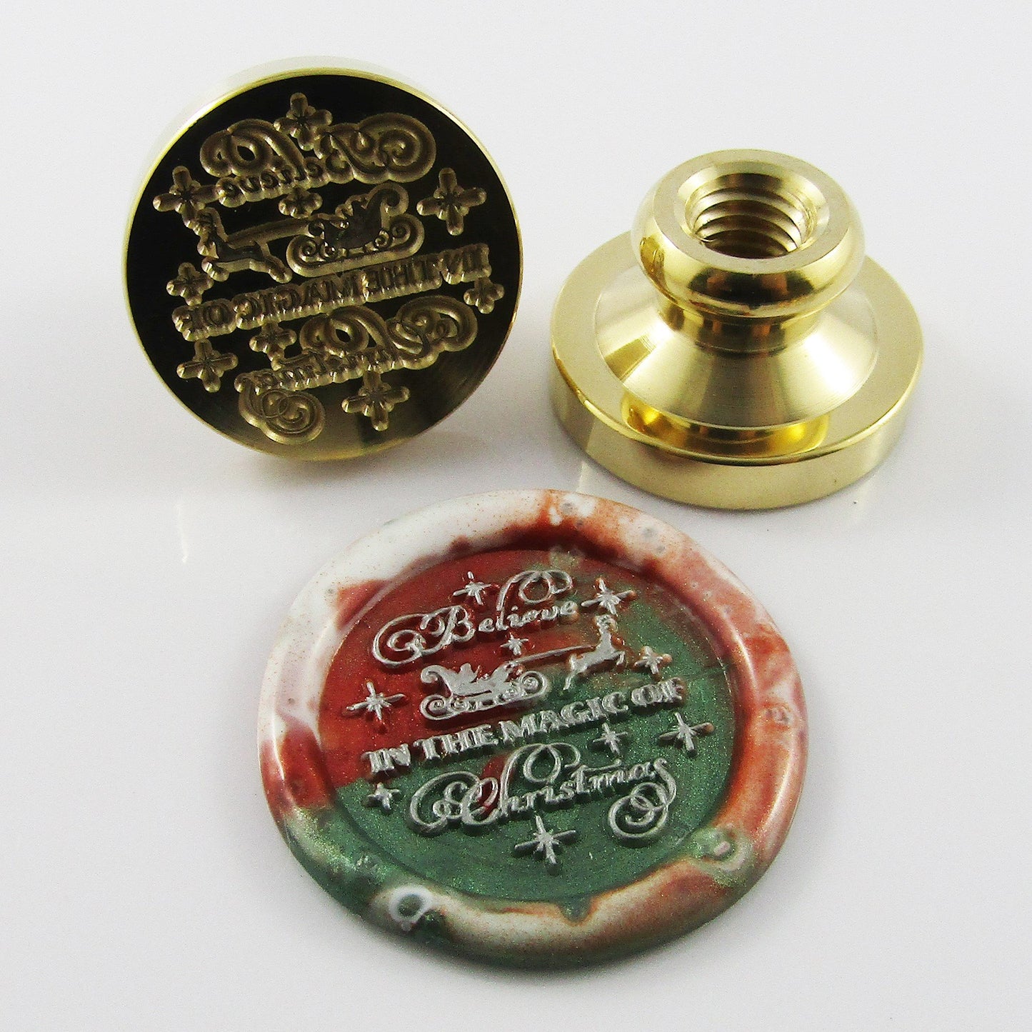 Christmas Magic Wax Seal Stamp Head BRASS 25x15mm Wax Seal Cards Journal
