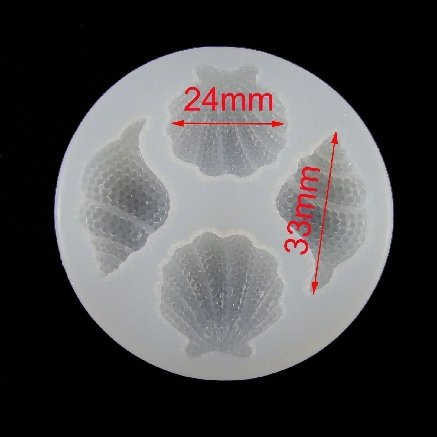 Sea Shell Cabochon Silicone Casting Mould for Epoxy Resin