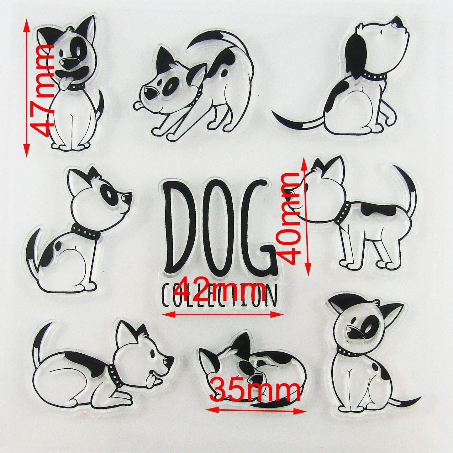 Pet Dog Collection Clear Stamp Silicone Rubber Scrapbooking Card Making