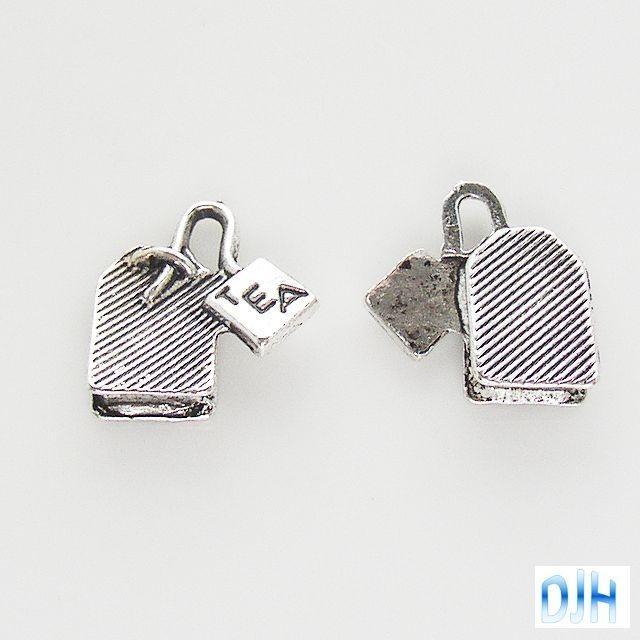 Bulk Teabag Tea Bag Charm Pendant Select Qty