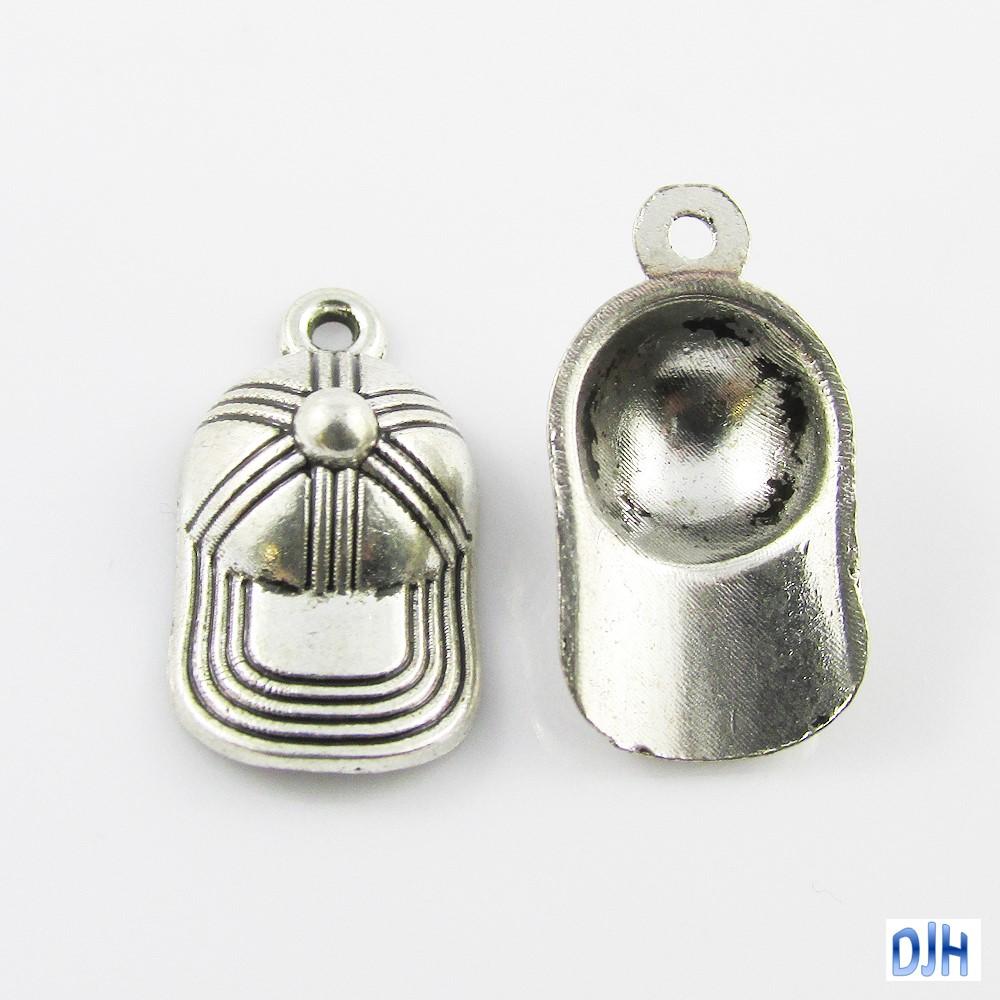 Bulk Baseball Cap Charm Pendant Select Qty 5 or 10 pieces