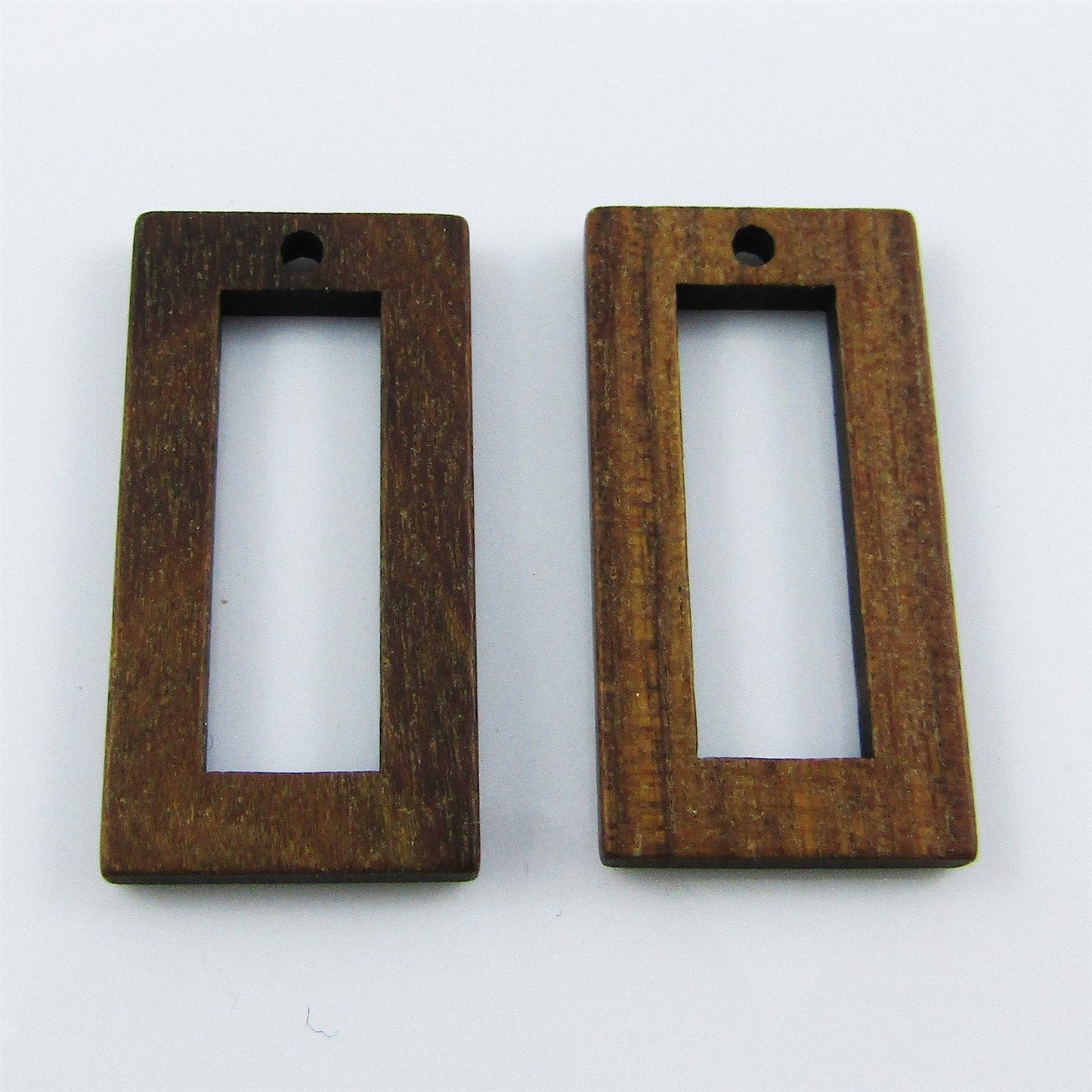 Bulk Rectangle Wood Charm Pendant Natural Organic 28x15mm Select Qty