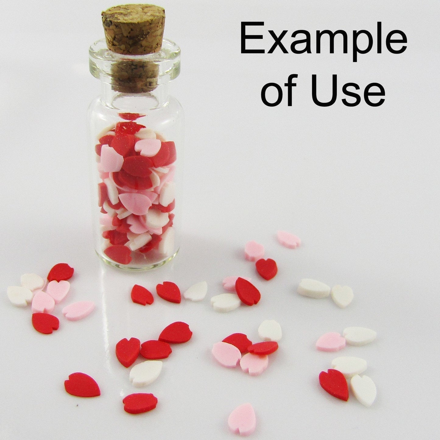 20g Polymer Clay Valentine Heart Confetti Sprinkles Shaker Cards Wish Bottle etc