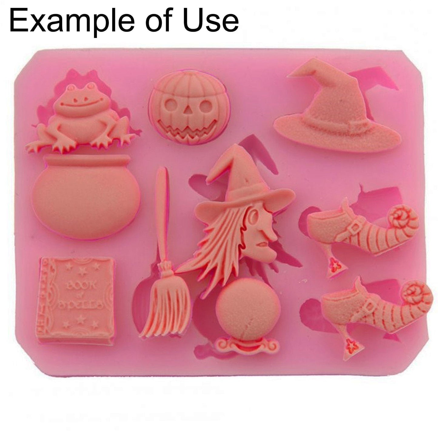 Halloween Witch FOOD GRADE Silicone Casting Mould Fondant Chocolate Soap Resin