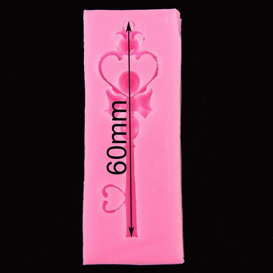 Princess Key FOOD GRADE Silicone Casting Mould Fondant Chocolate Soap Resin