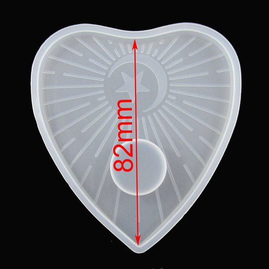 Moon Star Ouija Planchette Silicone Casting Mould for Epoxy Resin