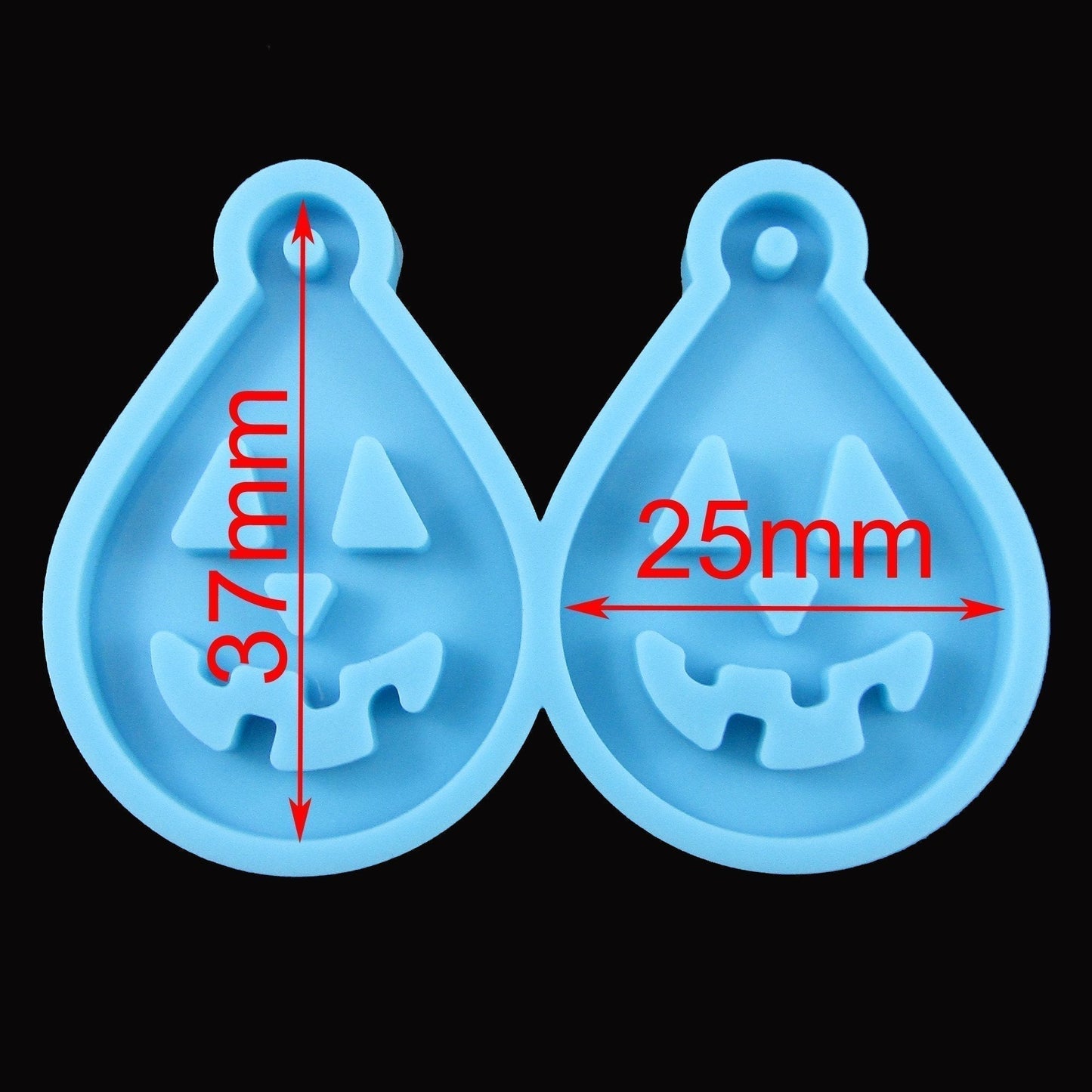 Jack-O-Lantern Halloween Pendant Silicone Casting Mould for Epoxy Resin