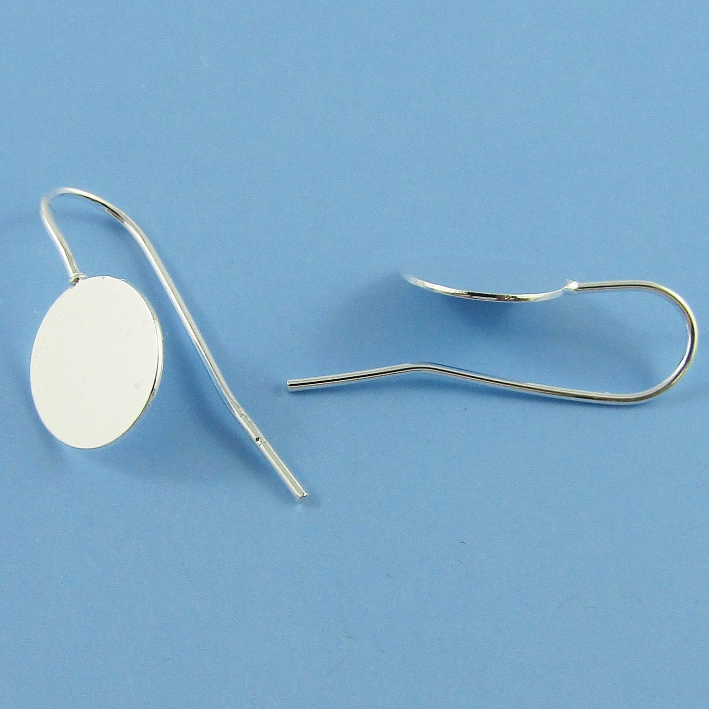 Bulk 10pcs (5pair) Drop Hook Earring with Flat Glue Pad BRASS Fit 10mm Cabs