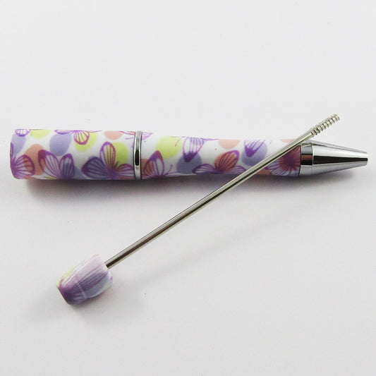 Blank DIY Butterfly Print Beadable Pen 144mm Personalised Gift Idea Select Qty