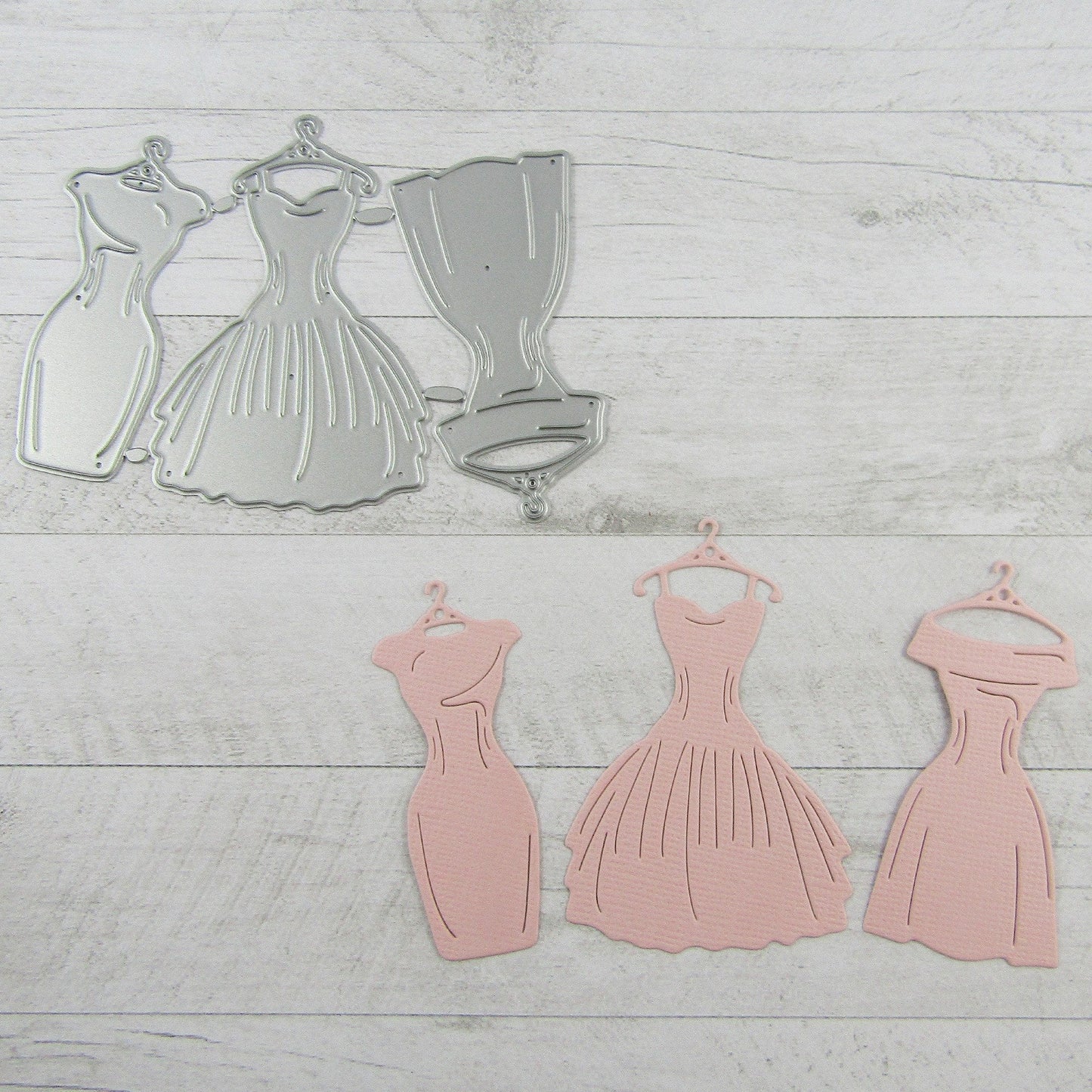 Fashionista Dresses Cutting Die Carbon Steel Scrapbooking Card Making etc