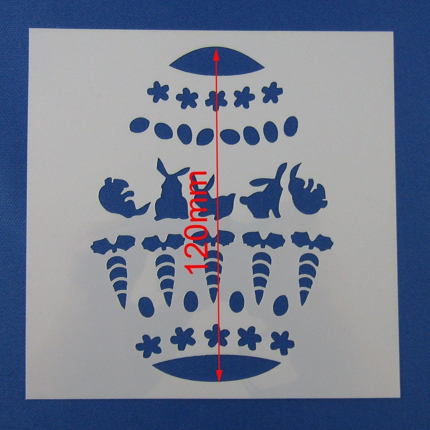 Easter Egg & Easter Bunny Stencil & Silicone Stamp Set Scrapbooking Card Making