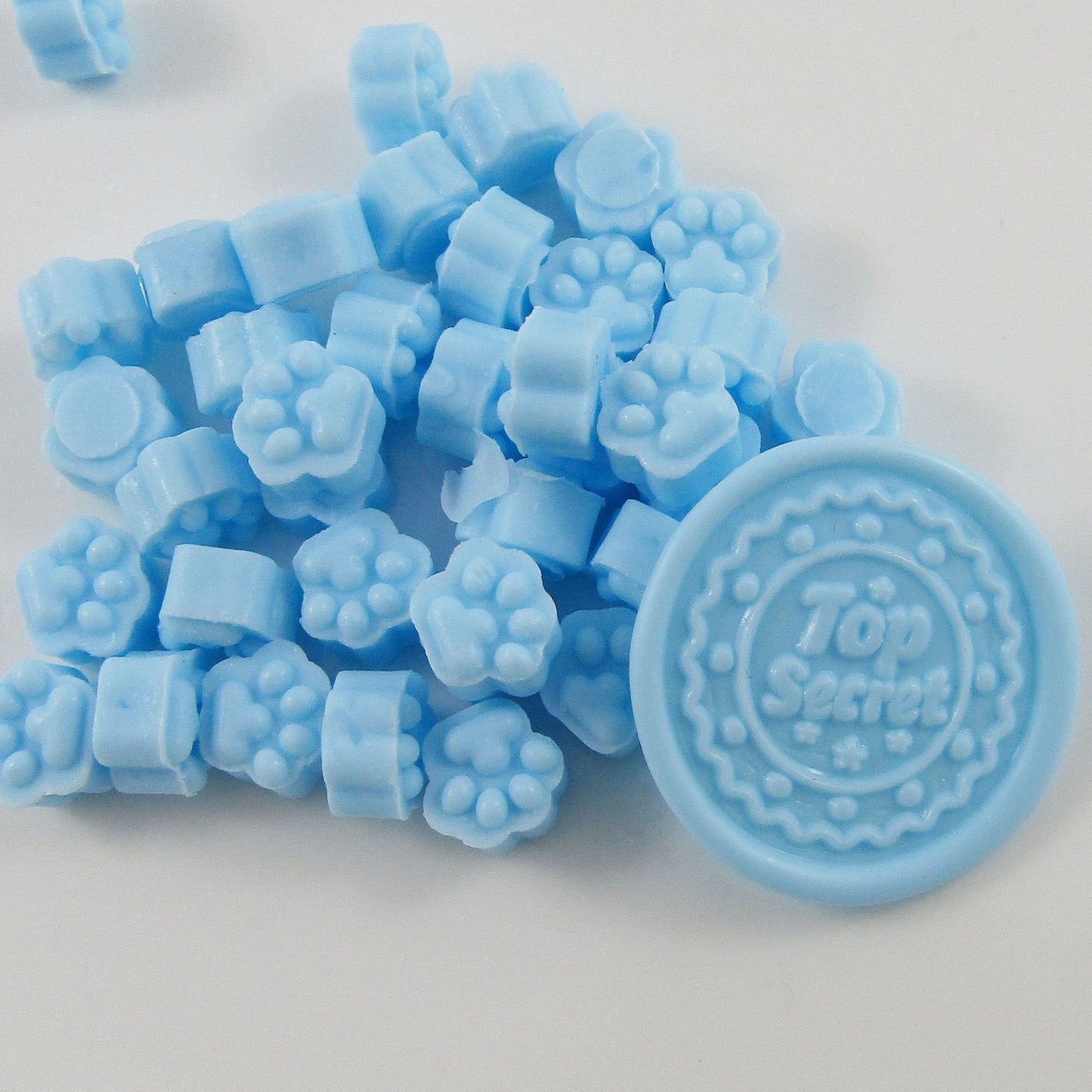 100pcs Baby Blue Sealing Wax Melt Particles for Wax Seals Wedding Cards Journal
