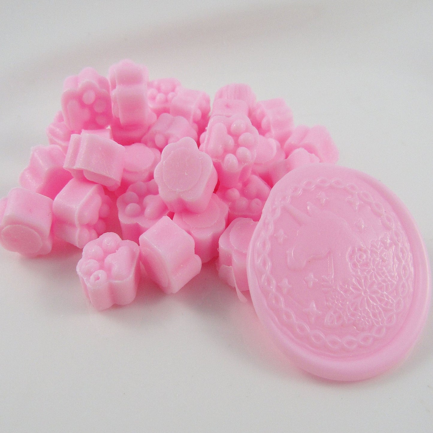 100pcs Baby Pink Sealing Wax Melt Particles for Wax Seals Wedding Cards Journal