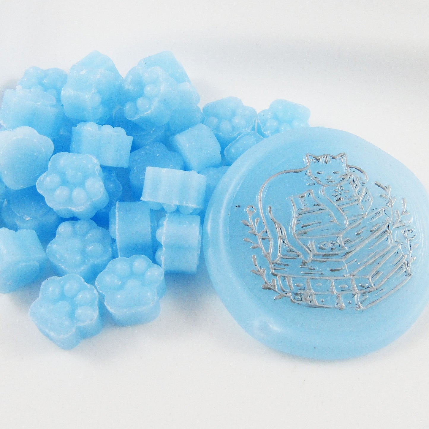 100pcs Sky Blue Sealing Wax Melt Particles for Wax Seals Wedding Cards Journal
