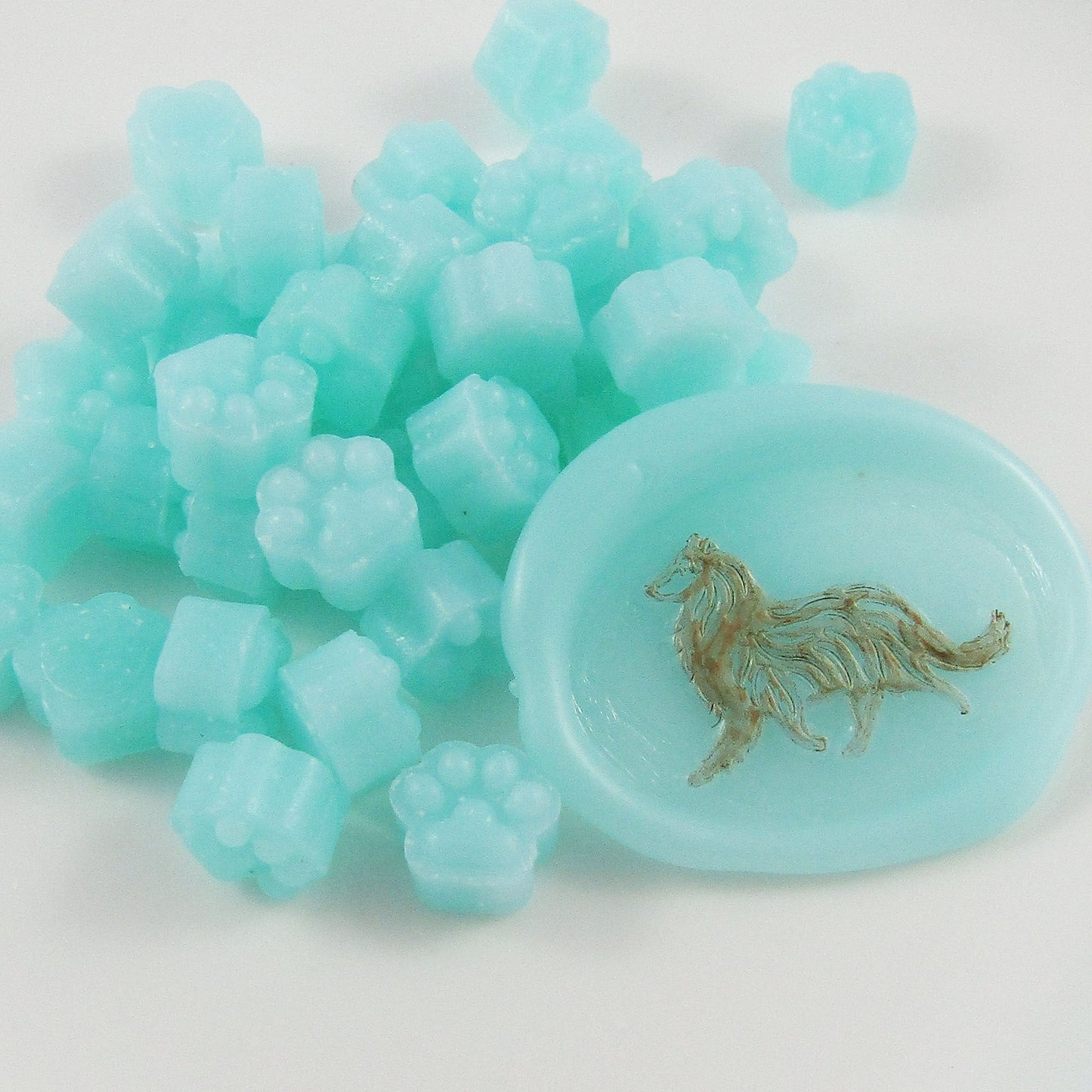 100pcs Aqua Sealing Wax Melt Particles for Wax Seals Wedding Cards Journal