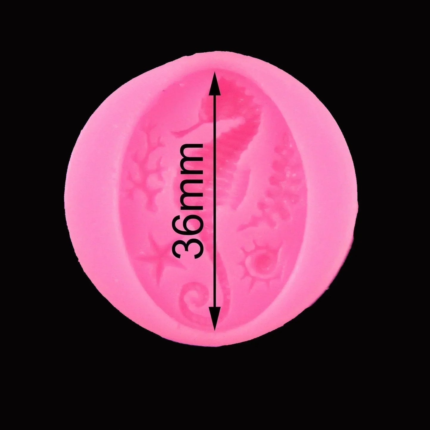 Seahorse FOOD GRADE Silicone Casting Mould Fondant Chocolate Soap Resin