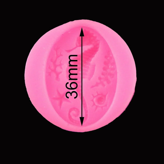 Seahorse FOOD GRADE Silicone Casting Mould Fondant Chocolate Soap Resin