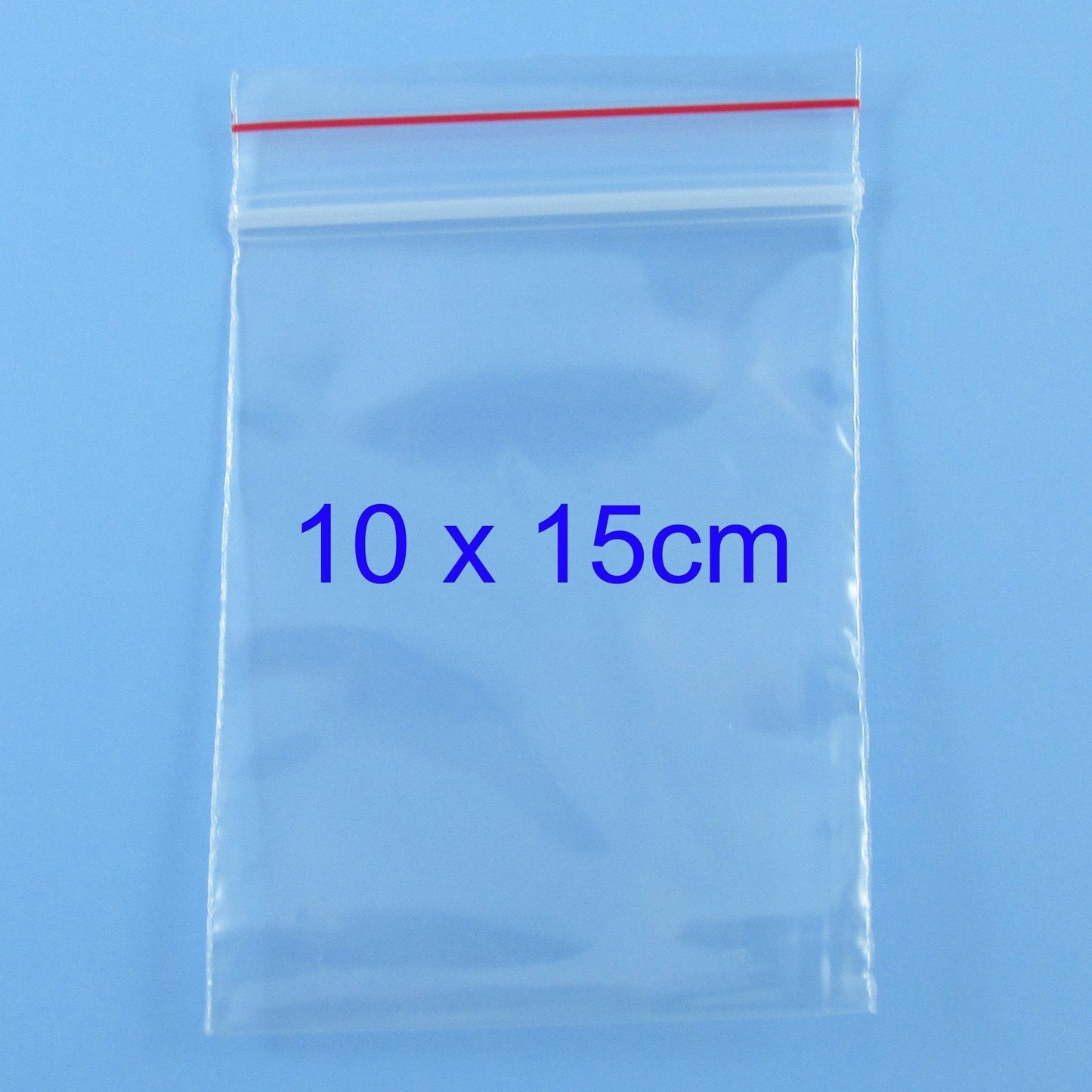 500 x Bulk Resealable Zip Lock Plastic Bags 100mm x 150mm Ziplock Reseal Clip