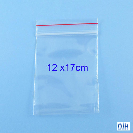 400 x Bulk Resealable Zip Lock Plastic Bags 120mm x 170mm Ziplock Reseal Clip