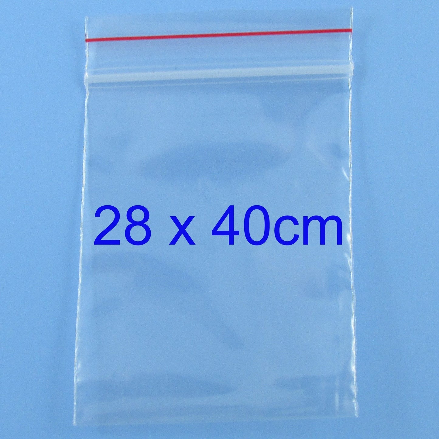 100 x Bulk Resealable Zip Lock Plastic Bags 280mm x 400mm Ziplock Reseal Clip