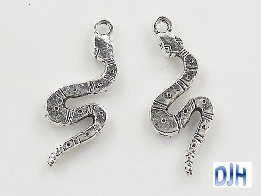 Bulk Snake Charm Pendant Rattlesnake Reptile Select Qty