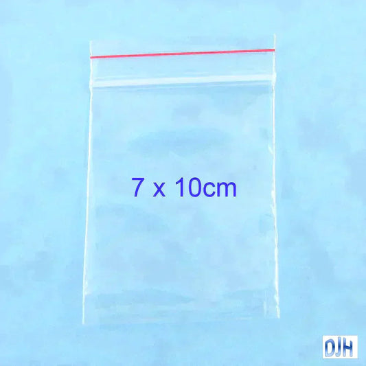 1000 x Bulk Resealable Zip Lock Plastic Bags 70mm x 100mm Ziplock Reseal Clip