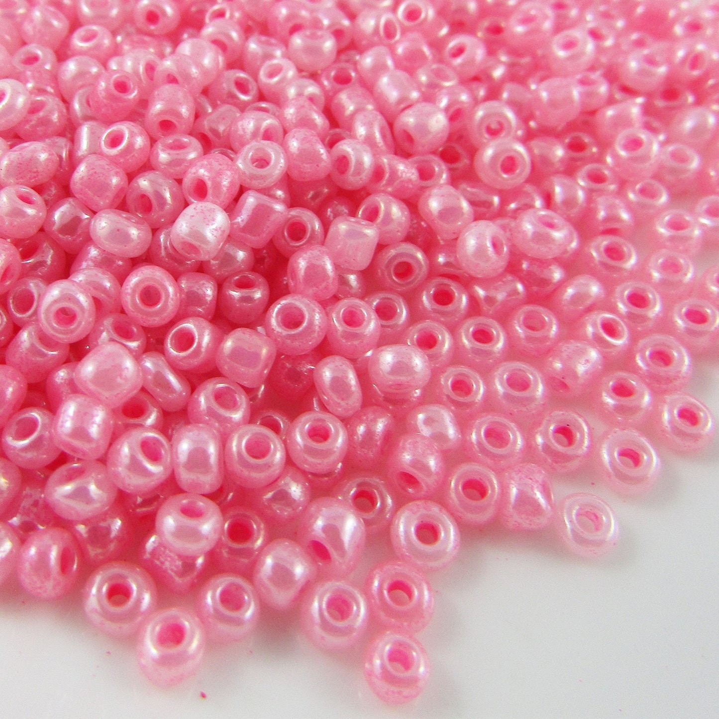 50g 1000+ pcs Ceylon Glass Seed Beads 3mm Select colour