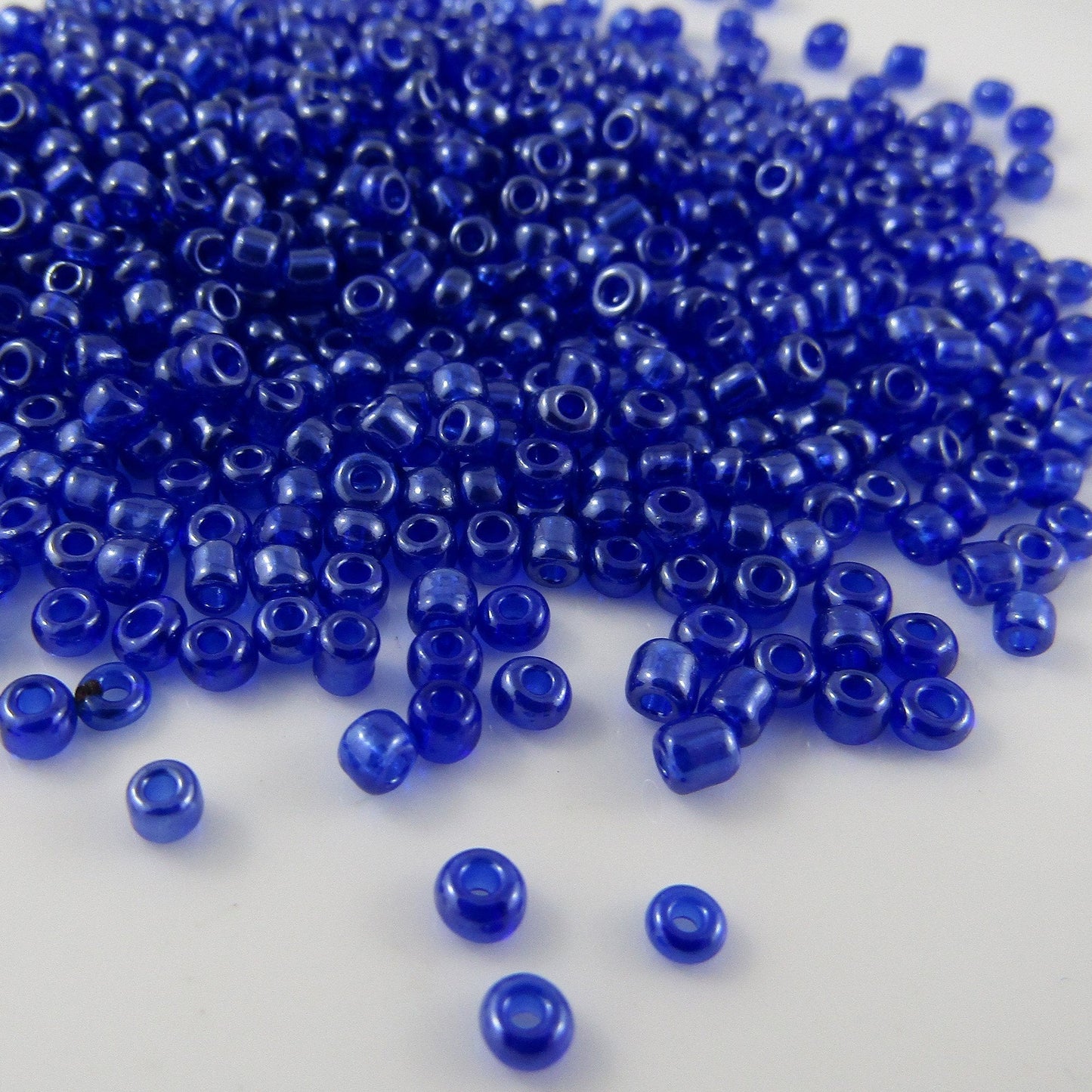50g 1000+ pcs Ceylon Glass Seed Beads 3mm Select colour