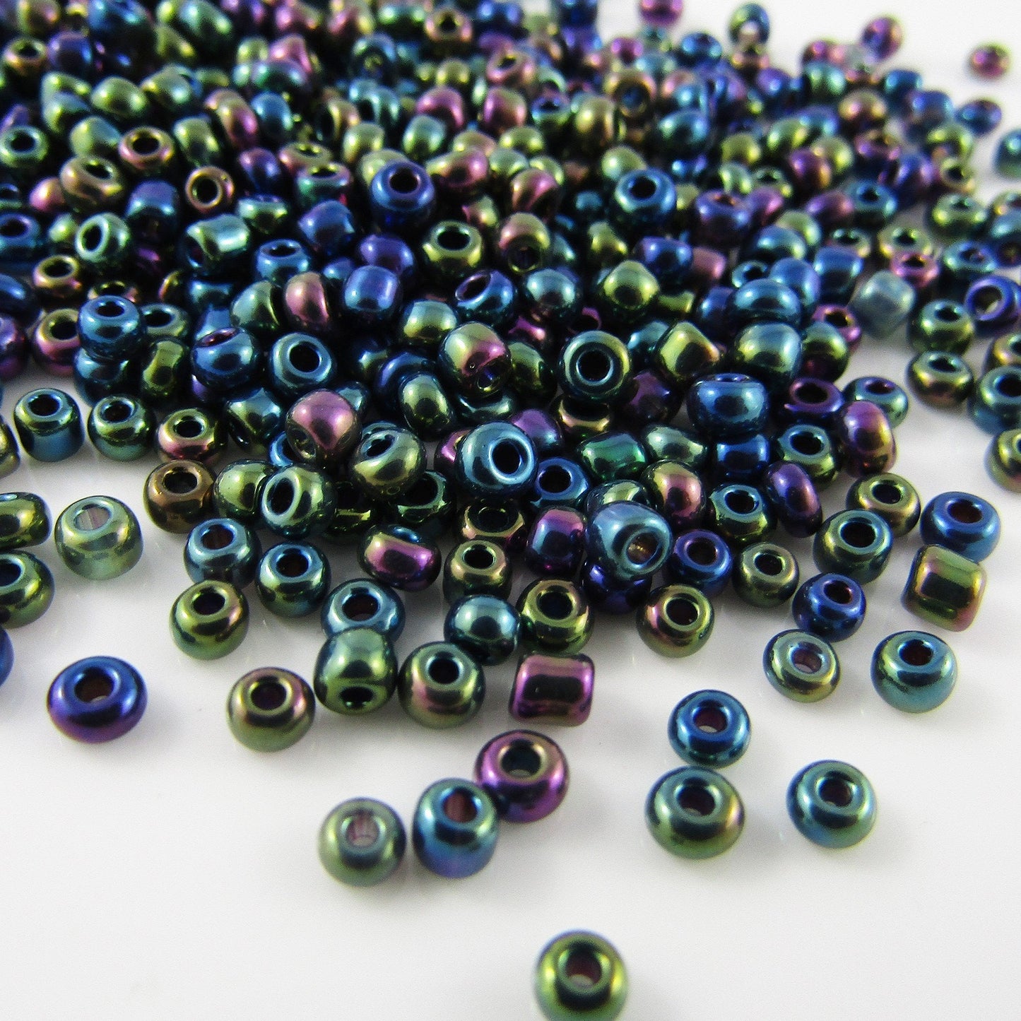 50g 1000+ pcs Ceylon Glass Seed Beads 3mm Select colour