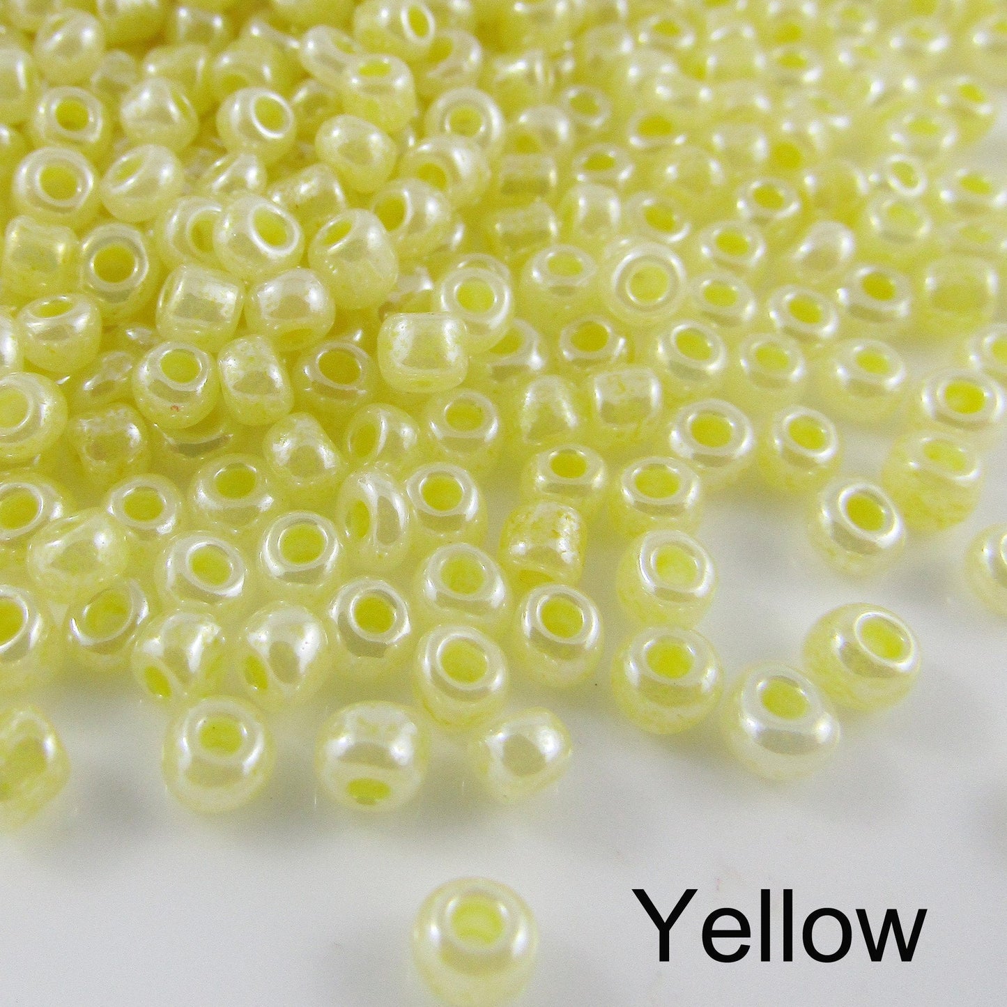 50g 1000+ pcs Ceylon Glass Seed Beads 3mm Select colour