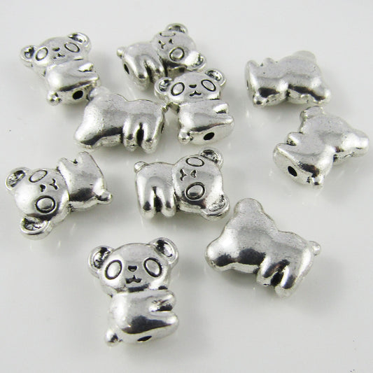 Bulk 10pcs Koala Bead Alloy 13x12mm Hole size 1.5mm