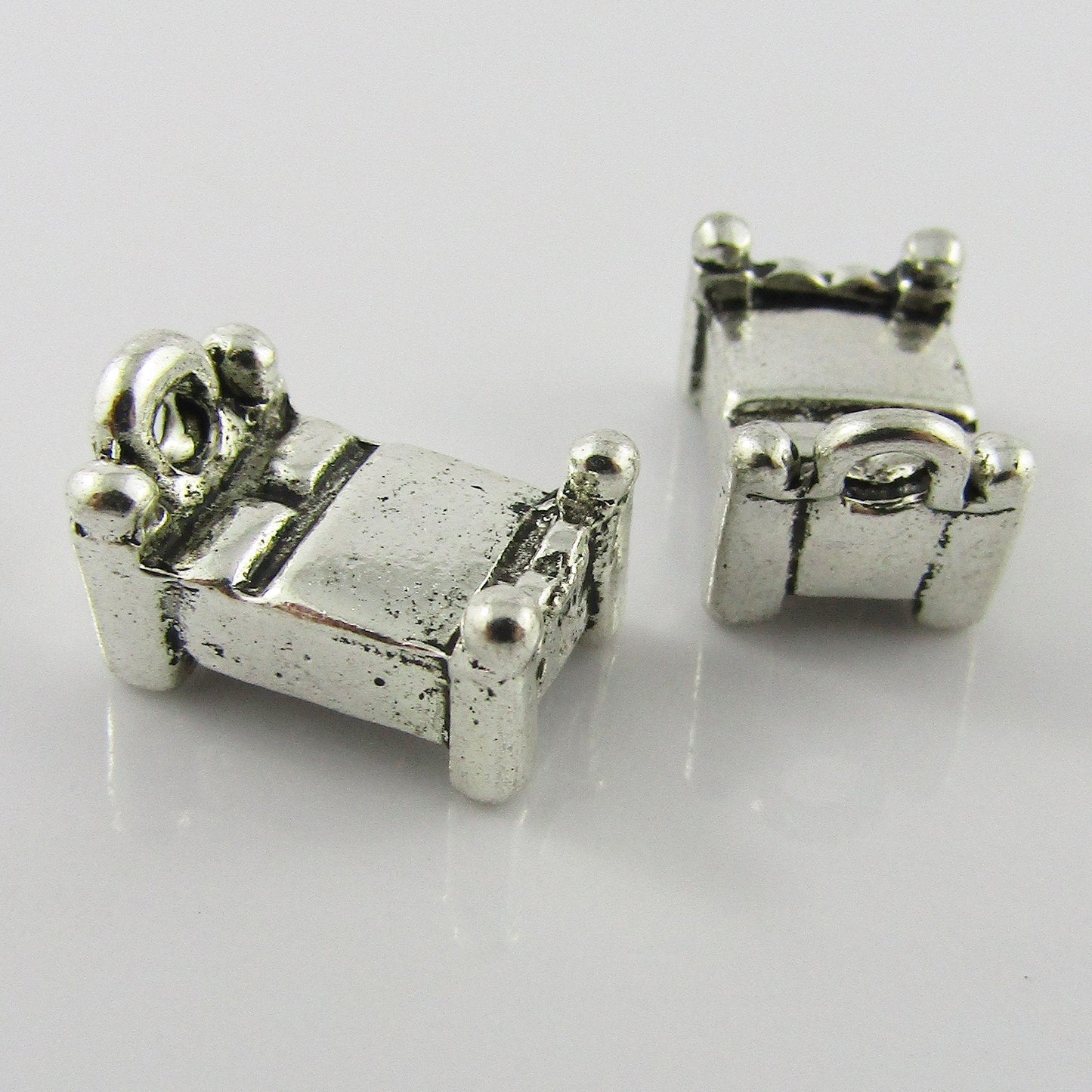 BULK Bed Charm Pendant Sleeping Beauty Bed 13x9mm Select Qty