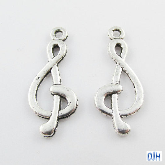 Bulk Treble Clef Music Charm Pendant Musician Select Qty