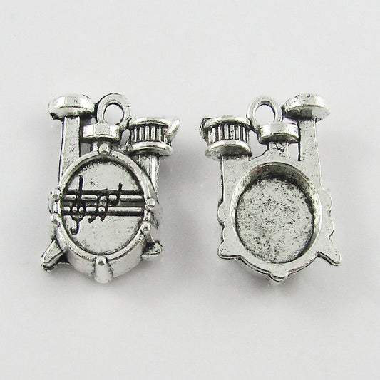 BULK Drum Kit Music Band Charm Pendant 16x14mm Select Qty