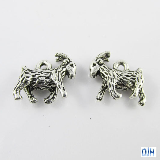 Bulk Mountain Goat Charm Pendant Billie Goat 13x13mm Select Qty
