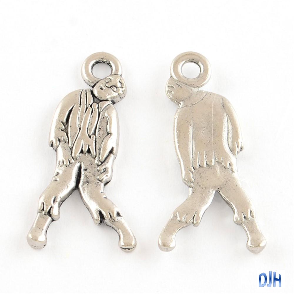 Bulk Zombie Charm Pendant Undead 26.5x12.5mm Select Qty