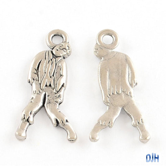 Bulk Zombie Charm Pendant Undead 26.5x12.5mm Select Qty