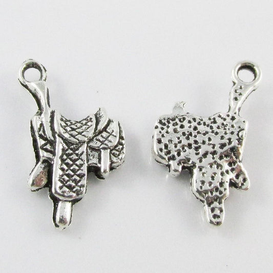 Bulk Horse Saddle Charm Pendant Horse Riding 22x12mm Select Qty