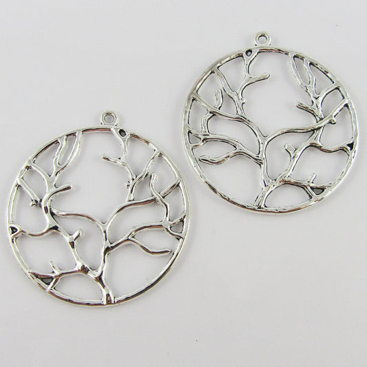 Bulk Yggdrasil Viking Tree of Life Charm Pendant Alloy 44x40mm Select Qty