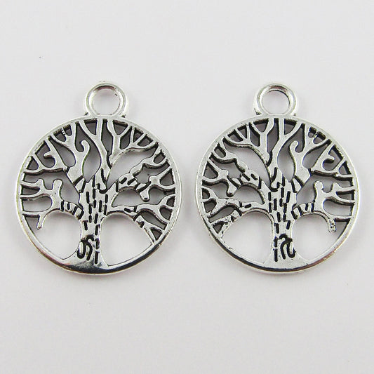 Bulk Tree of Life Charm Pendant Balance Harmony Rebirth 18x15mm Select Qty
