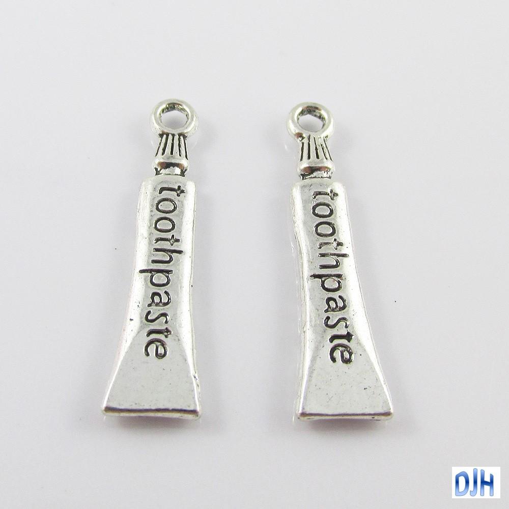 Bulk Toothpaste Charm Pendant Dental Dentist 28x7mm Select Qty