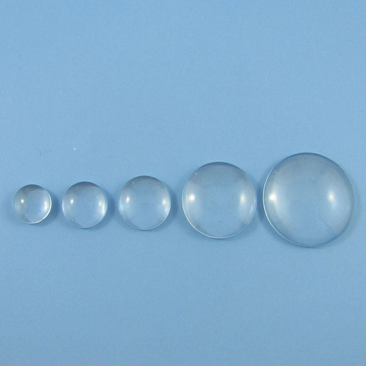 Round Domed Clear Transparent Magnifying Glass Cabochons Seals 6~48mm