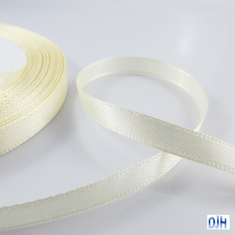 Satin Ribbon 6mm x 22 mtr roll for Crafts, Hair Bows, Wedding Select Colour